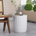 End Table Antique White Magnesium Oxide