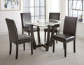 Verano Side Chair Set Of 2 Black Black Wood