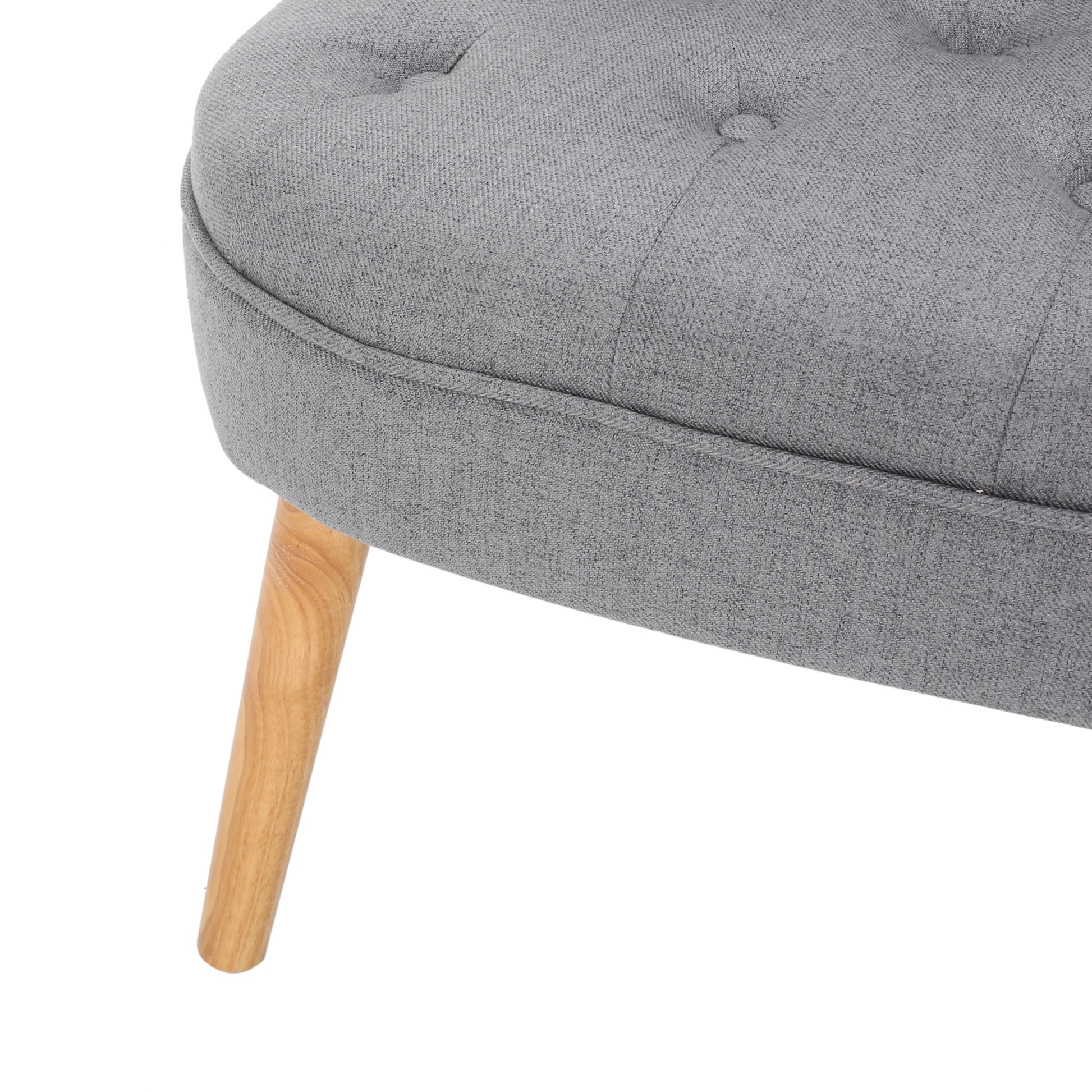 Bordeaux Tuft Chair Grey Fabric