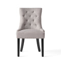 Cheney Dining Chair Kd Light Grey Wood Fabric