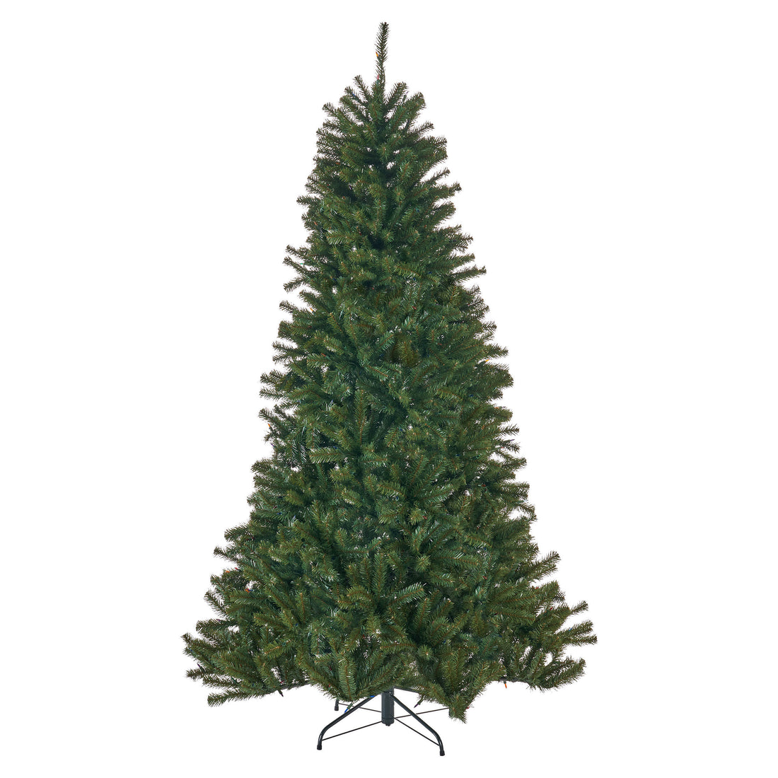 7' Noble Hinged Tree With 500 Multilights Ul,Dia:48 Green Pvc