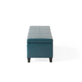 Glouster Storage Ottoman V2 Teal Pu