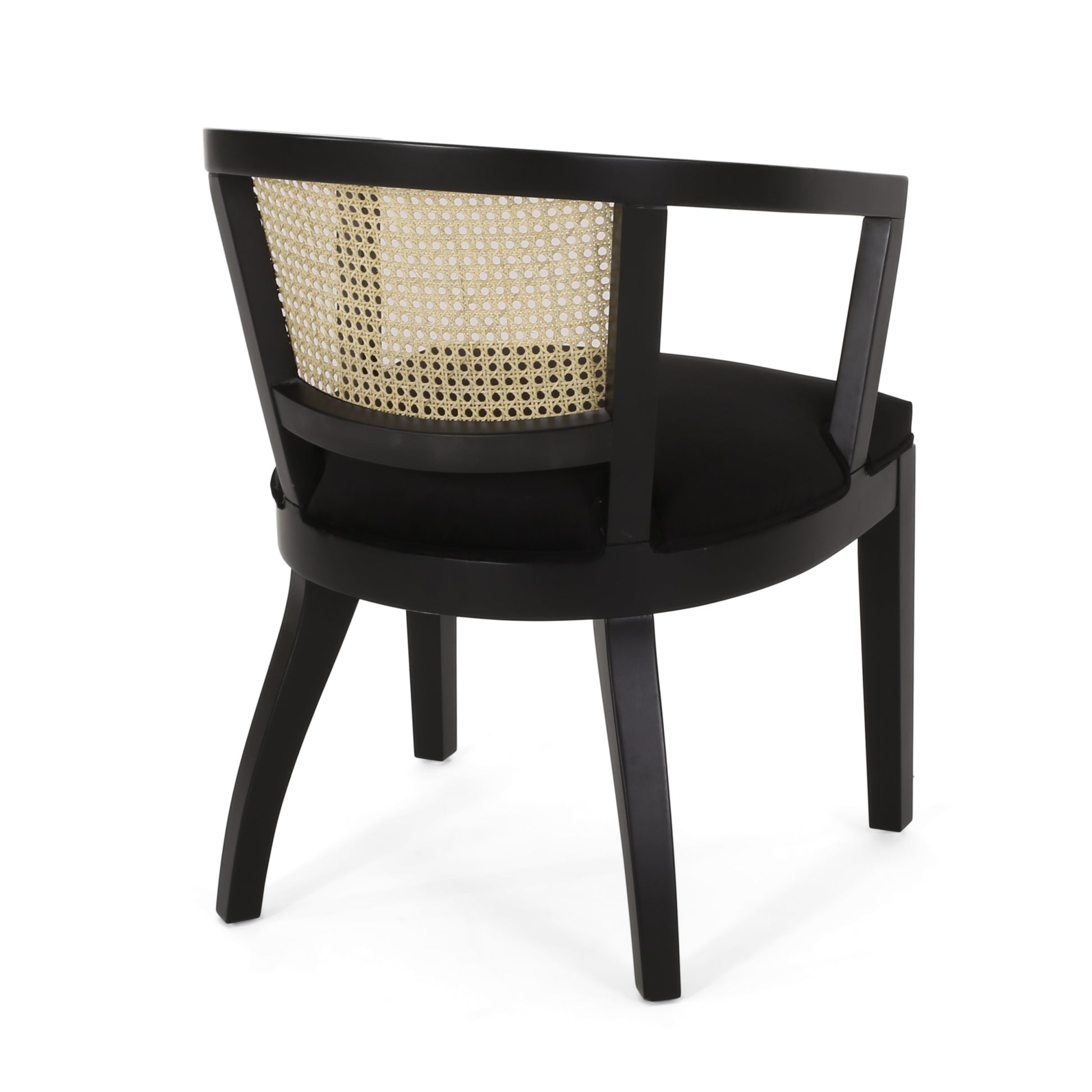 Dining Chair Set Of 2 Black Velvet