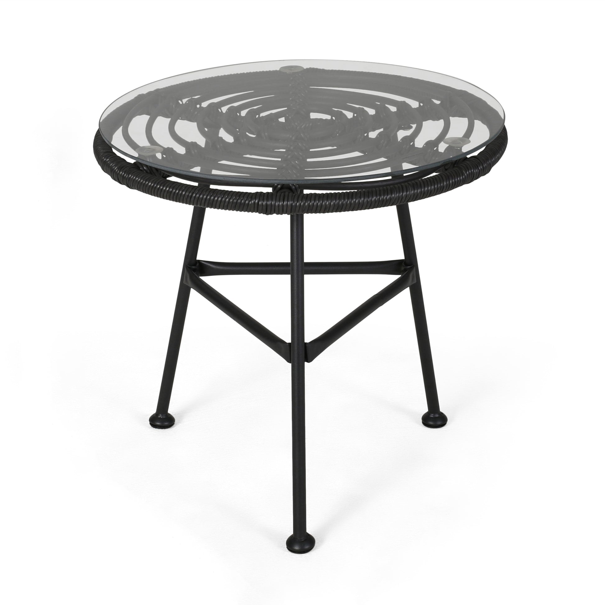 Orlando Side Table Grey Iron Plastic