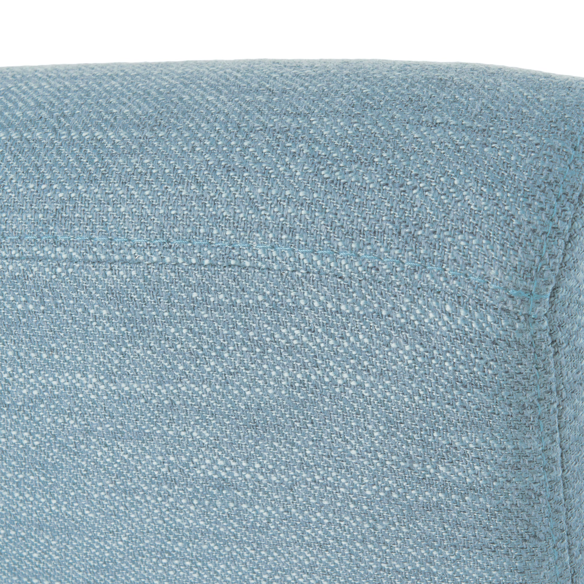 Push Back Recliner Light Blue Fabric