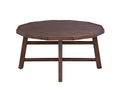Paisley Cocktail Table White Brown Wood