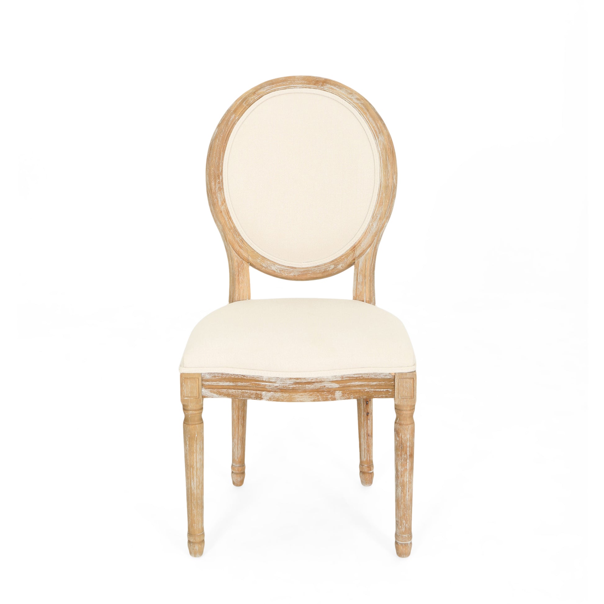 Kd Dining Chair Set Of 2 Beige Fabric