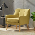 Arm Chair Yellow Fabric