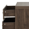 Nordic 4 Drawer Chest Walnut Mdf