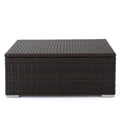 Santa Rosa Storage Coffee Table Brown Multi Rattan