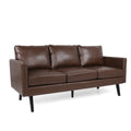 3 Seater Sofa Dark Brown Pu 3 Seat