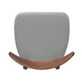 Chair Set Of 2 Light Gray Fabric