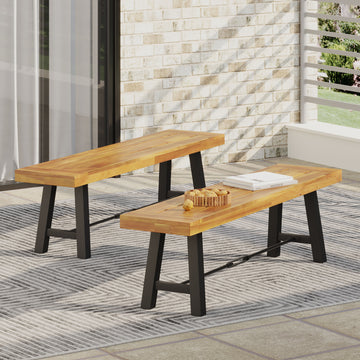 Catriona Bench Teak Acacia Wood