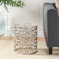 Mesh Stool Nickel Aluminium