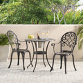 Camden 3Pc Cast Bistro Set W Ice Bucket Copper Aluminium