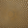 Metal Drum End Table Gold Iron