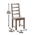 Auckland Side Chair Set Of 2 Brown Brown Wood