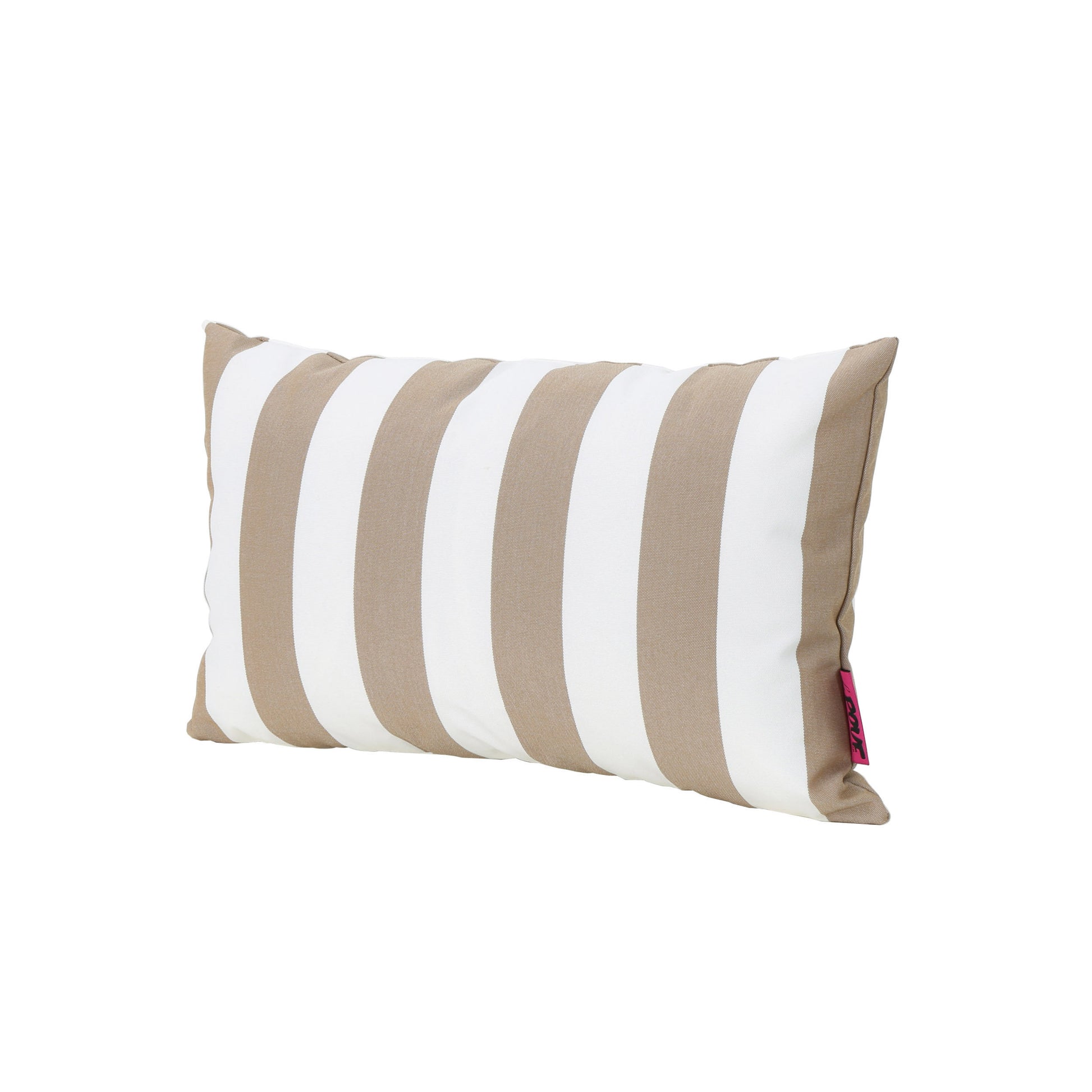Coronado Stripe Rectangular Pillow Brown Fabric