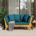 Serene Daybed Full Teak Fabric