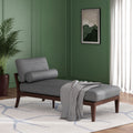 Chaise Lounge Charcoal Fabric