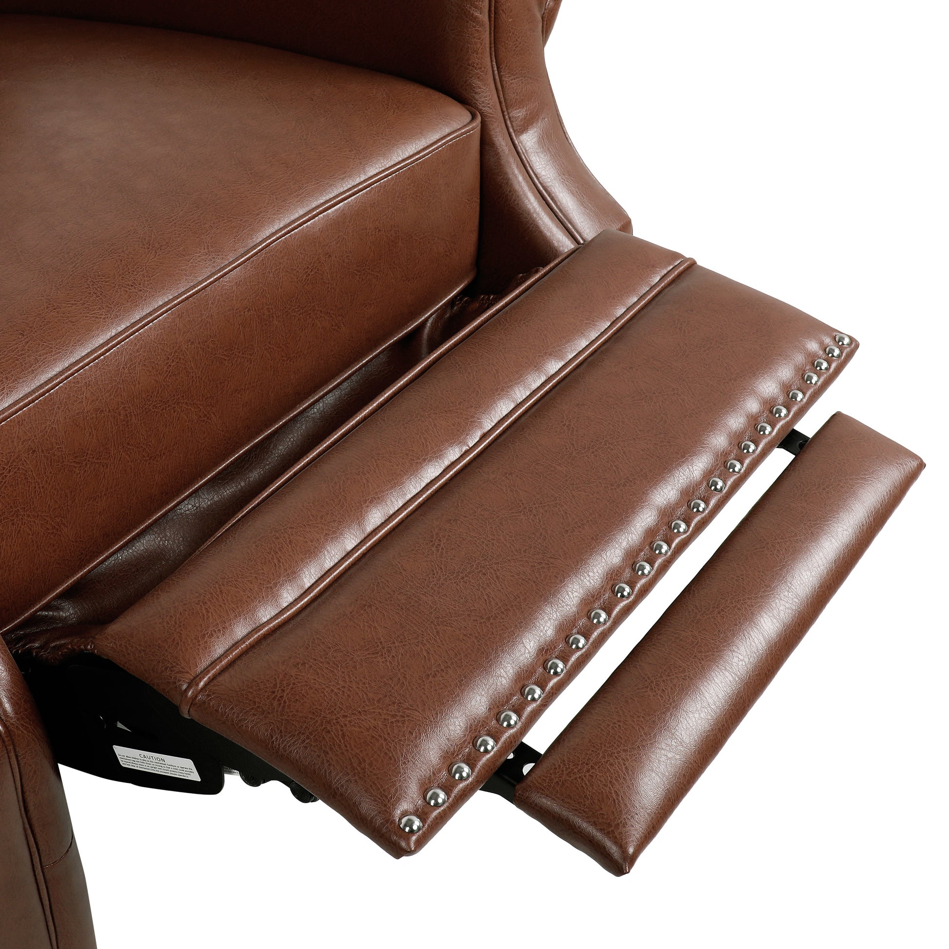 Recliner Chair Light Brown Pu