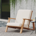 Paloma Club Chair Beige Acacia Wood