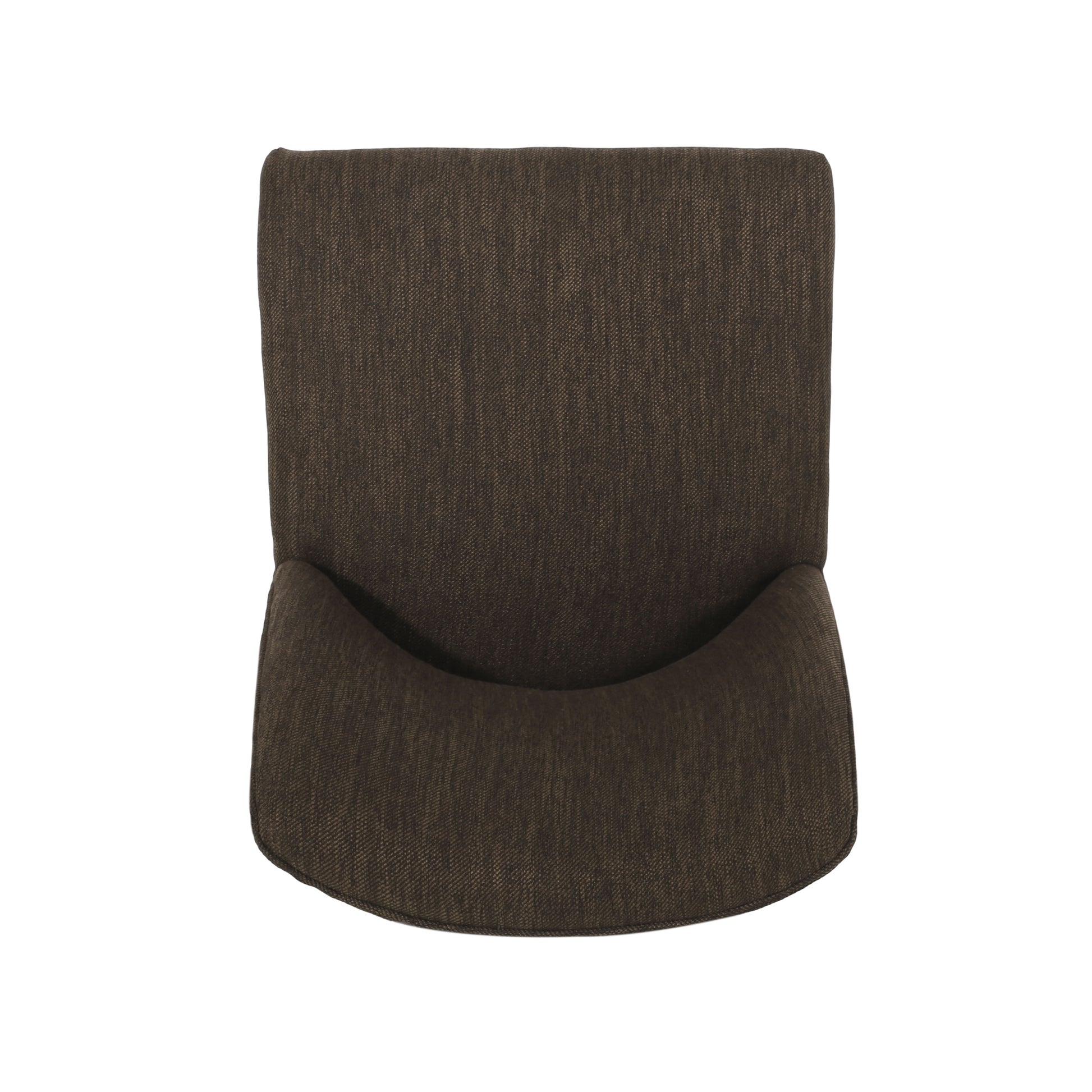 Dining Chair Mp2 Set Of 2 Brown Fabric