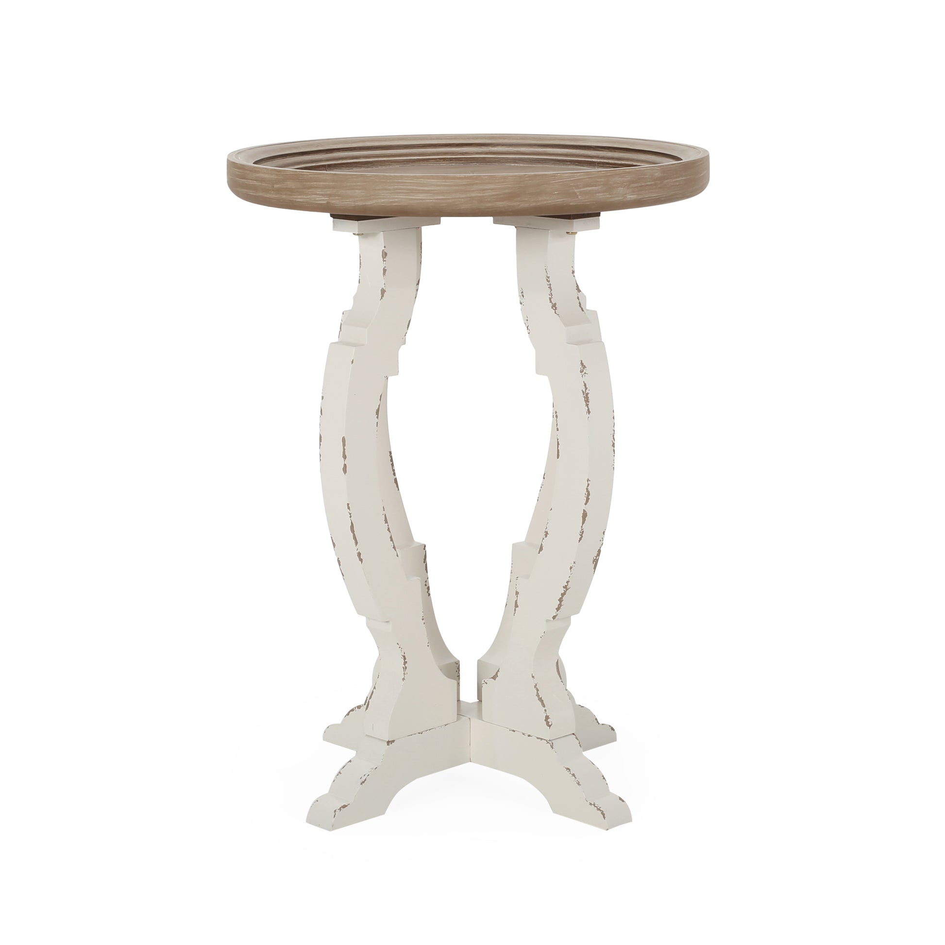 Accent Table Natural White Mdf