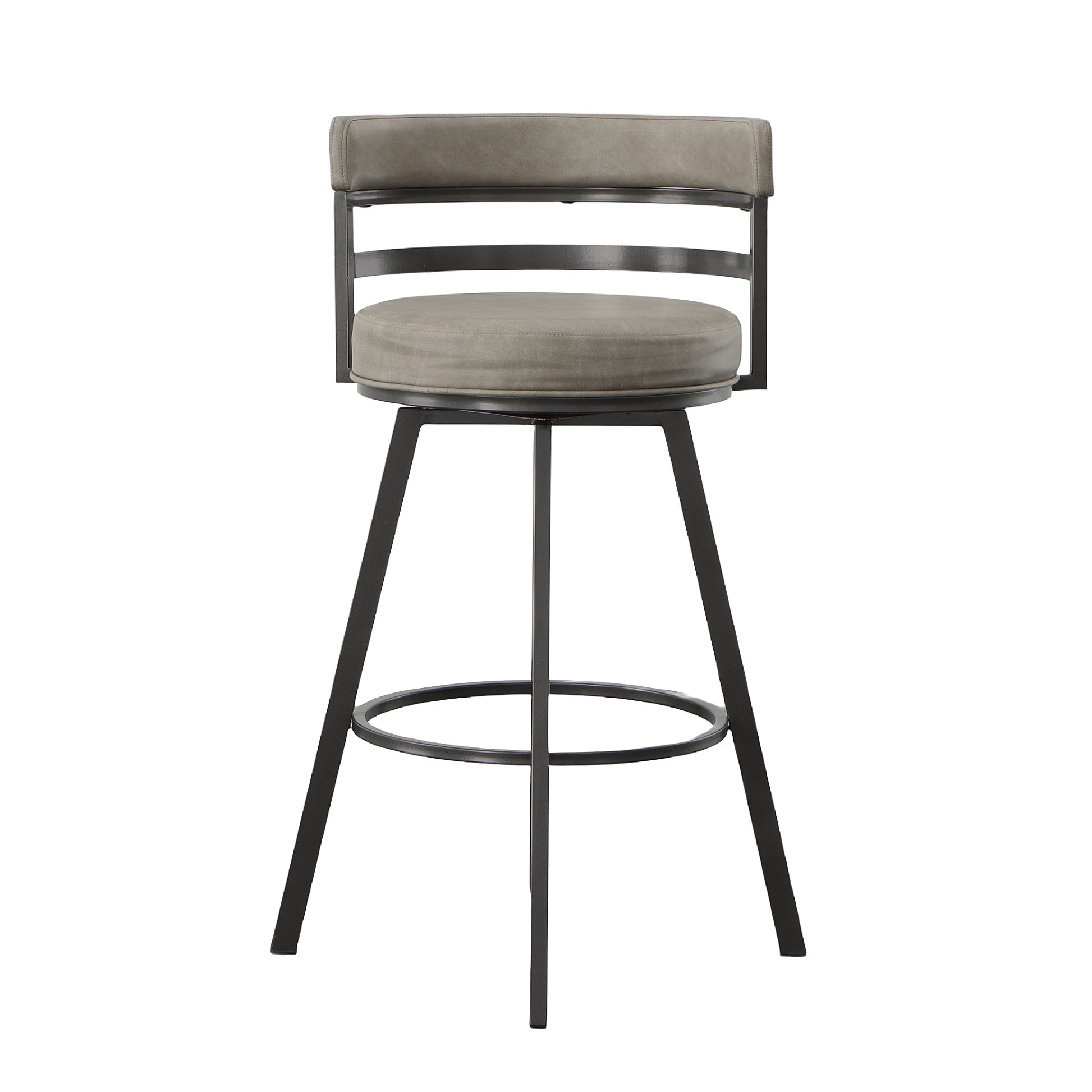 Gene Swivel Bar Stool Dark Gray Dark Gray Wood