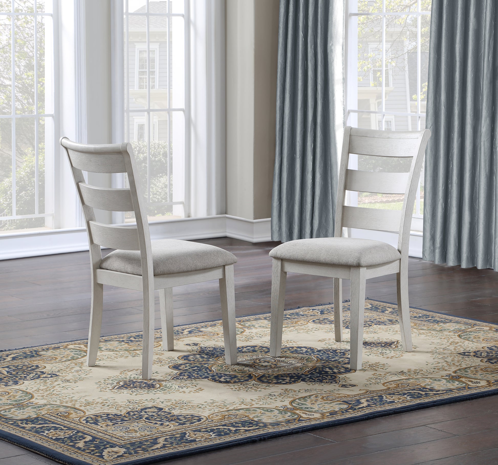 Pendleton Side Chair Set Of 2 White White Wood