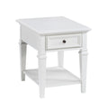 Charlestown End Table White White Wood