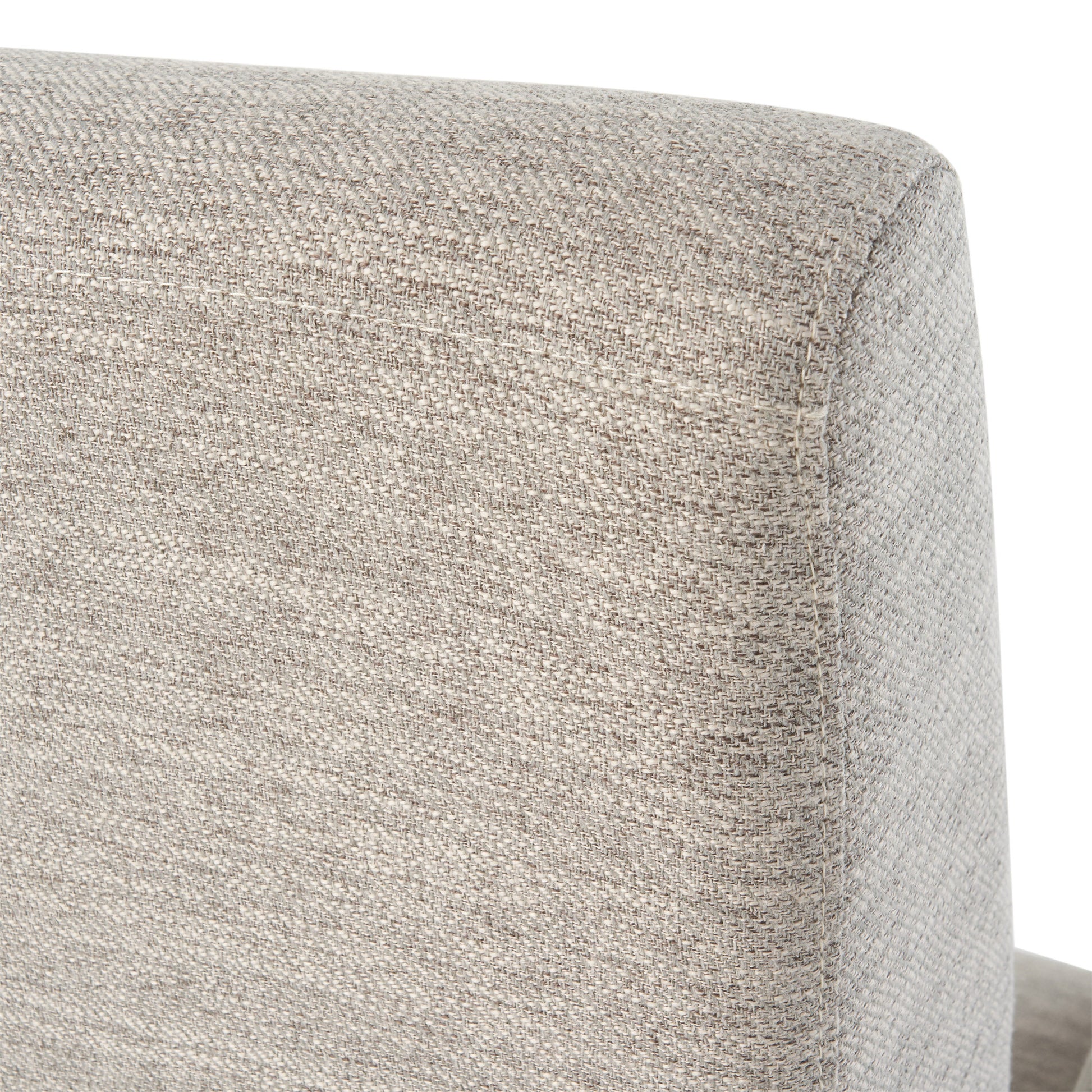 Push Back Recliner Light Grey Fabric