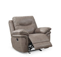 Isabella Recliner Chair Sand Light Brown Faux Leather
