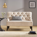 Nicole Kd Settee Light Beige Fabric