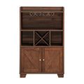 Monita Wine Cabinet Walnut Rubber Wood