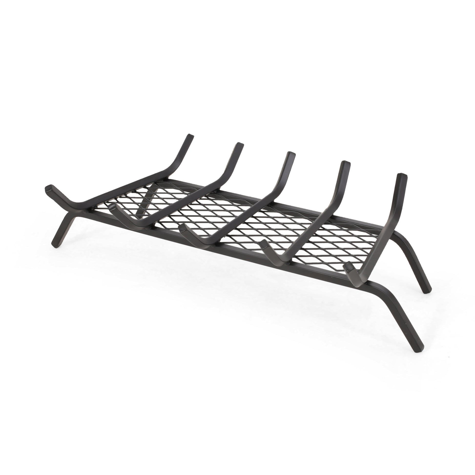 Log Holder Matte Black Iron