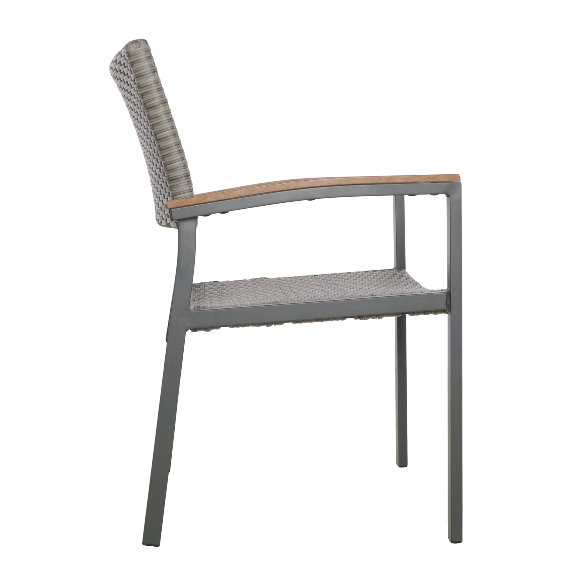 Luton Dining Chair Grey Rattan